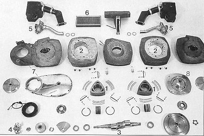 Der Norton Wankelmotor zerlegt