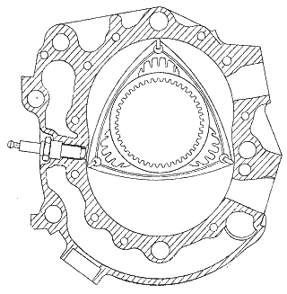 UAV Wankelmotor im Schnitt